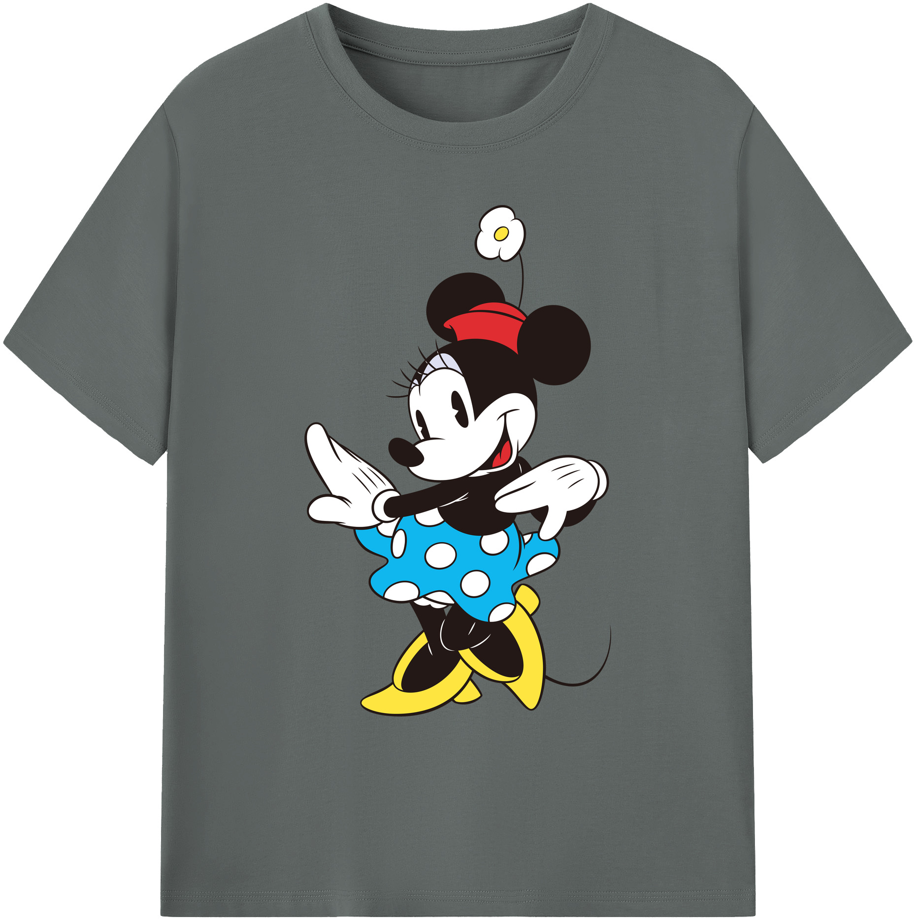 ミッキーマウス Mickey Mouse 綿100％ メンズ半袖Tシャツ｜肌触りやわらか＆通気性